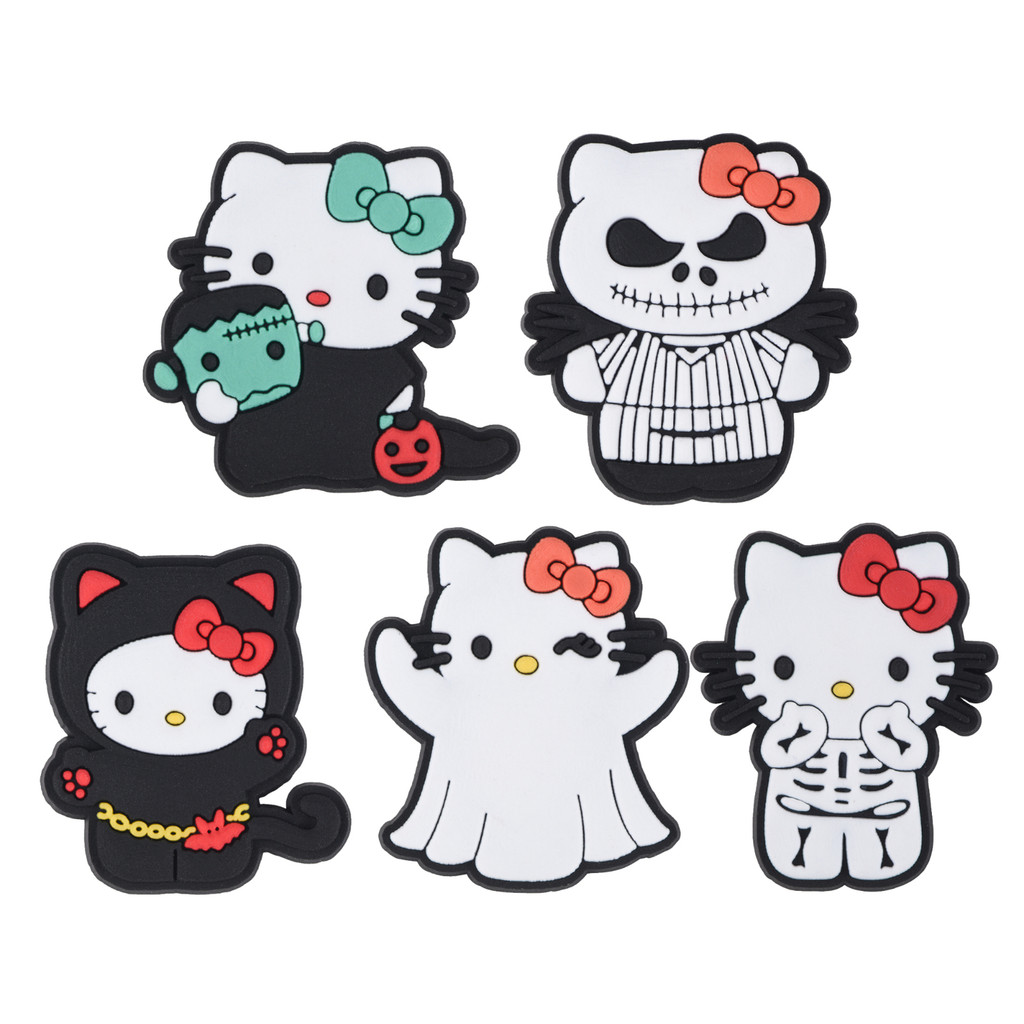 รองเท้า Hello Kitty สุดน่ารัก เครื่องประดับดอกไม้กําลังมา Crocs Hole Shoes Exclusive PVC Shoe Buckle