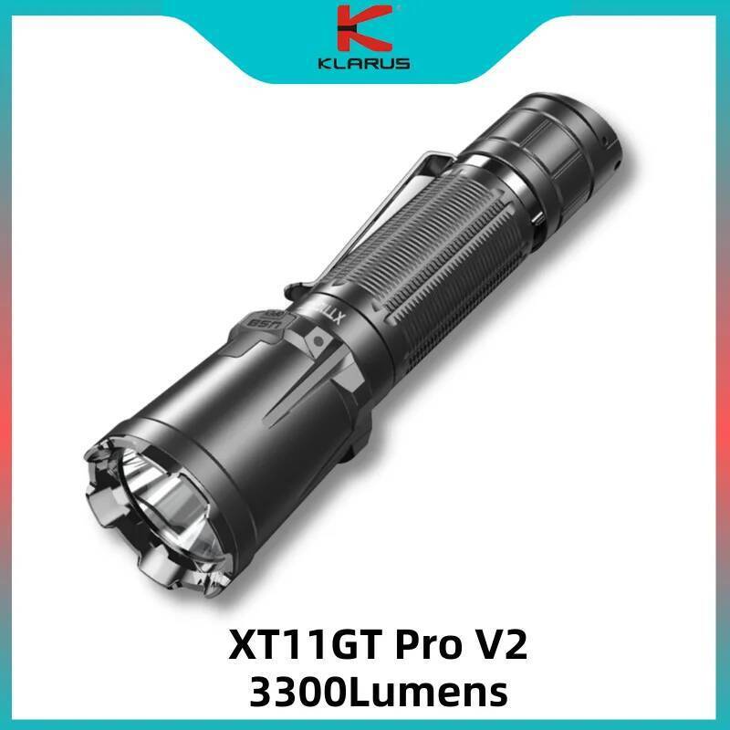 KLARUS XT11GT Pro ไฟฉาย LED CREE XHP35 HD 2200 Lumen ใช้งานด้วยแบตเตอรี่ 18650 เหมาะสำหรับการใช้งานข