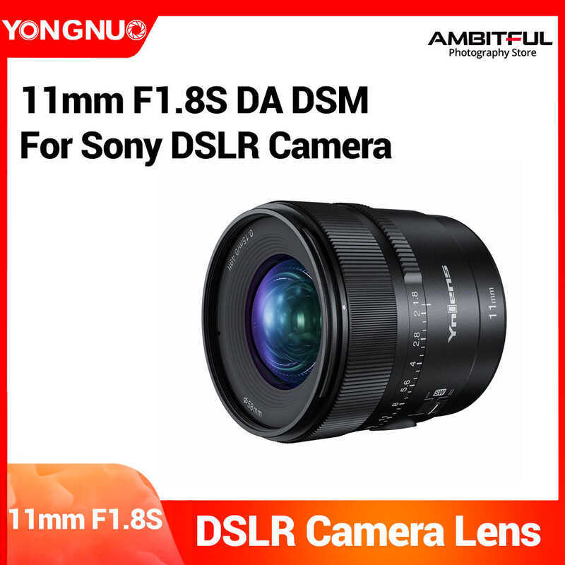 C Yongnuo 11Mm Lens Yn11mm F1.8S DA DSM WL Ultra Wide-Angle Prime Lens Auto Focus Port Wireless Rem
