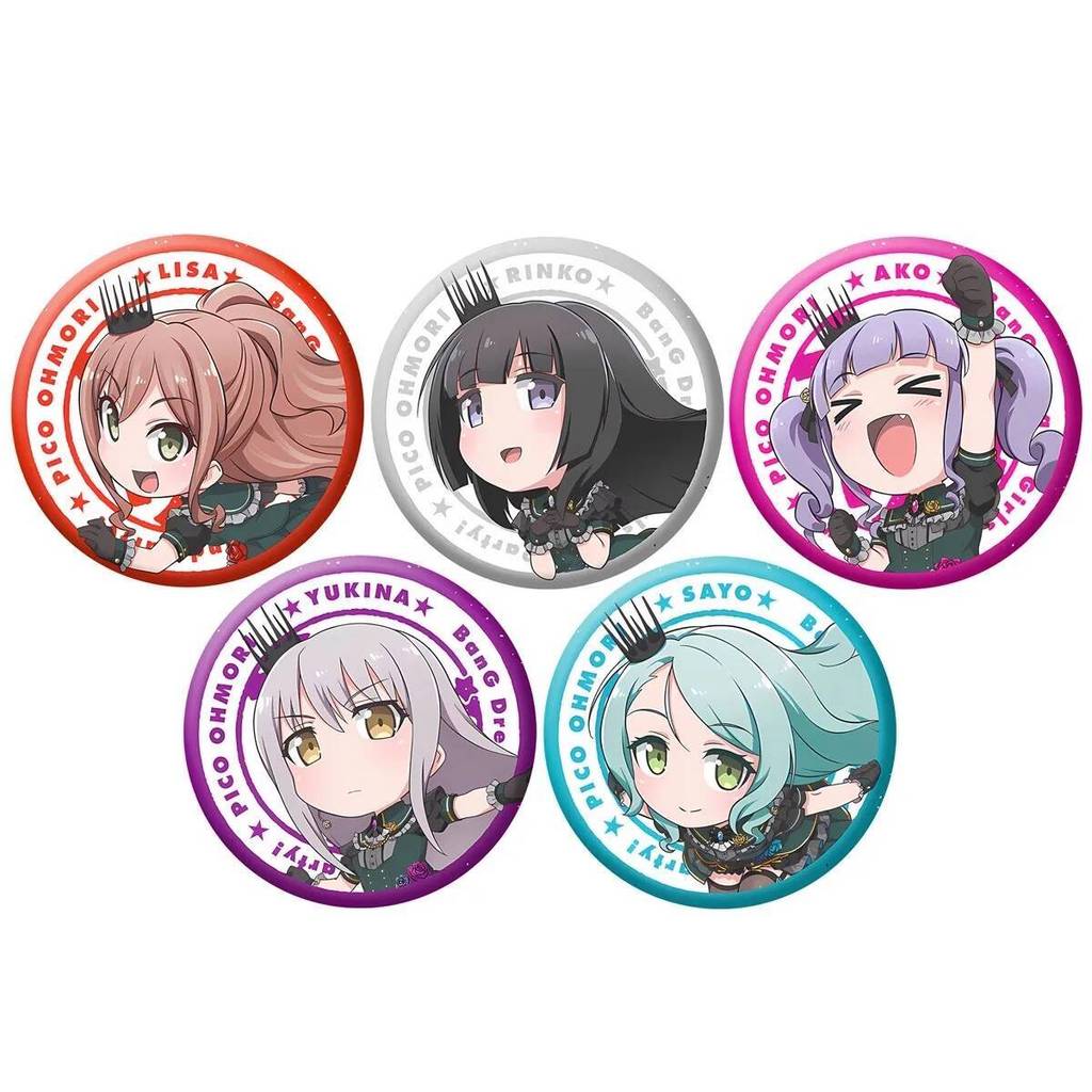 อะนิเมะ บันก์ ดรีม! มัน MyGO Chibi Tomori Takamatsu Tomori Takamatsu คอสเพลย์ COSTUME Badge Pin SPTE