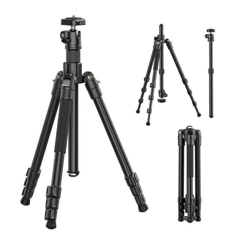 TT53 Traveller-Uka 1.8M ขาตั้งกล้อง 360° Ballhead Magic สําหรับกล้องถ่ายภาพไฟวิดีโอยิง Travel Selfie