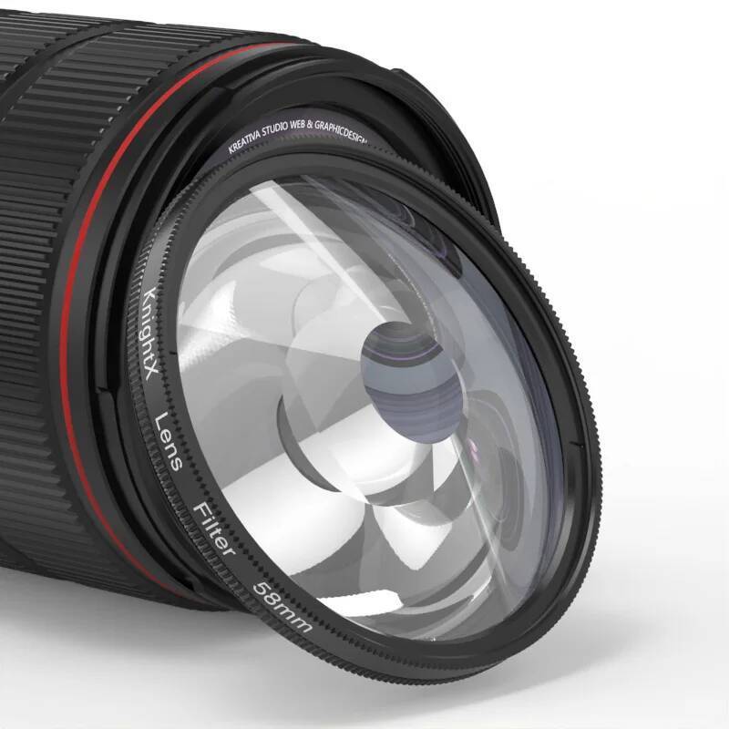 TC 58mm 77mm Swirl Filter เอฟเฟกต์พิเศษ Prism เลนส์ Halo Fx อุปกรณ์ถ่ายภาพ UV CPL Filter สําหรับกล้อ