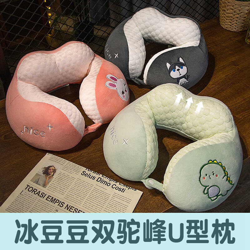 Doudou ขนแกะหมอนรูปตัว U เก้าอี้สํานักงานหมอน Nap หมอนรองคอเครื่องบินหมอนรูปตัว U หมอน Plus