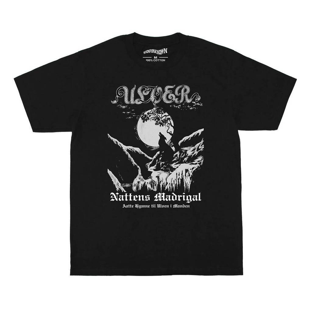 Ulver T เสื้อ Madrigal Of Night โลหะสีดํา Satyricon Agalloch ล้างผ้าฝ้ายผู้ชาย Tops เสื้อผ้า