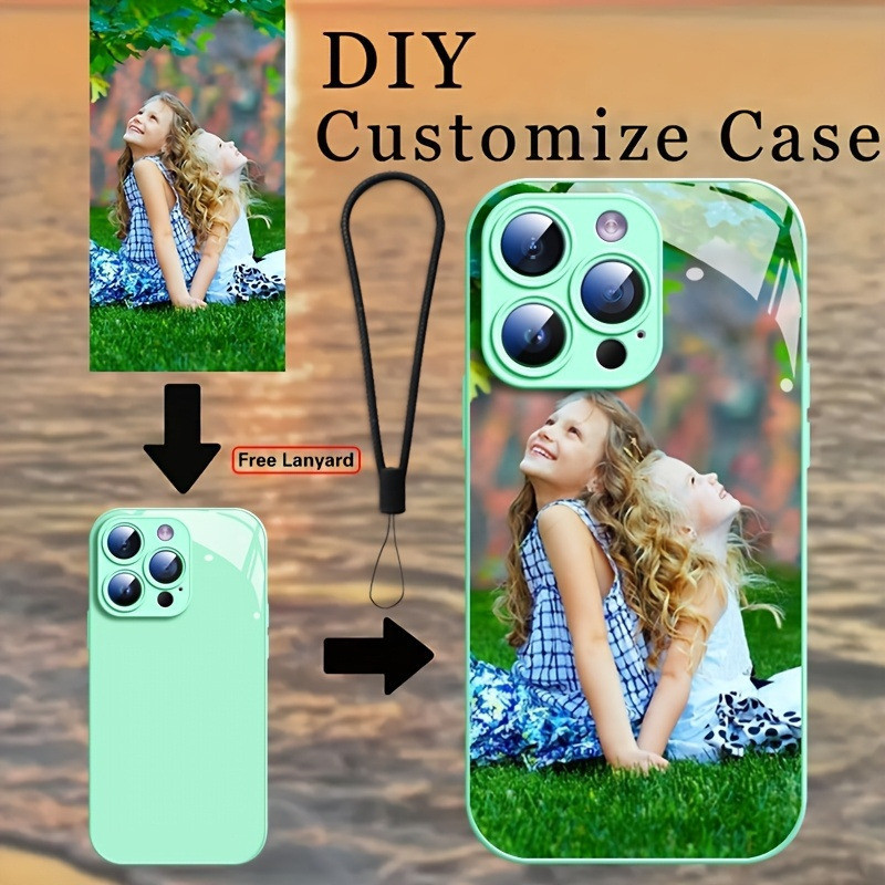 (สต็อกในพื้นที่) ภาพที่กําหนดเอง DIY เคสโทรศัพท์ภาพส่วนบุคคลเคส TPU แบบนุ่มพร้อมเชือกเส้นเล็กสําหรับ Iphone Samsung Xiaomi ของขวัญ
