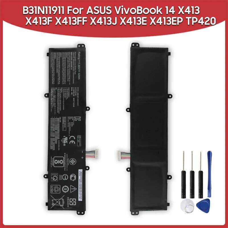 แบตเตอรี่ B31N1911 สำหรับ ASUS VivoBook 14 F413 K413 X413 Series X413F X413FF X413J X413E X413EP TP4