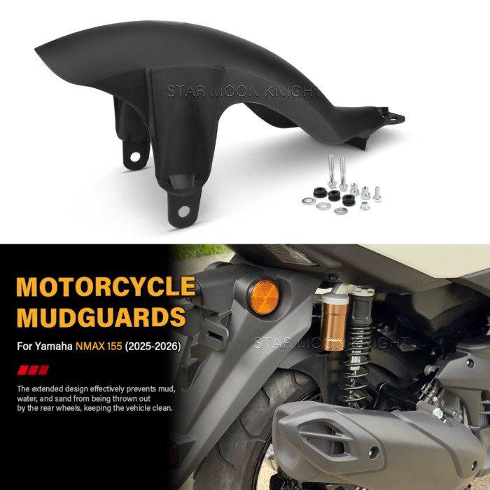 For Yamaha N-MAX NMAX 155 Nmax155 2025 2026 Rear Fender Mudguard Splash Guard NMAX155 Accessories T