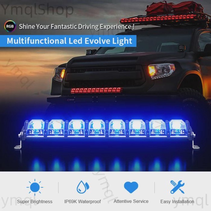 Aorura  Wholesale Popular Evolve LED Light Bar Led Car Light 40inch RGB Red Car Interior Light