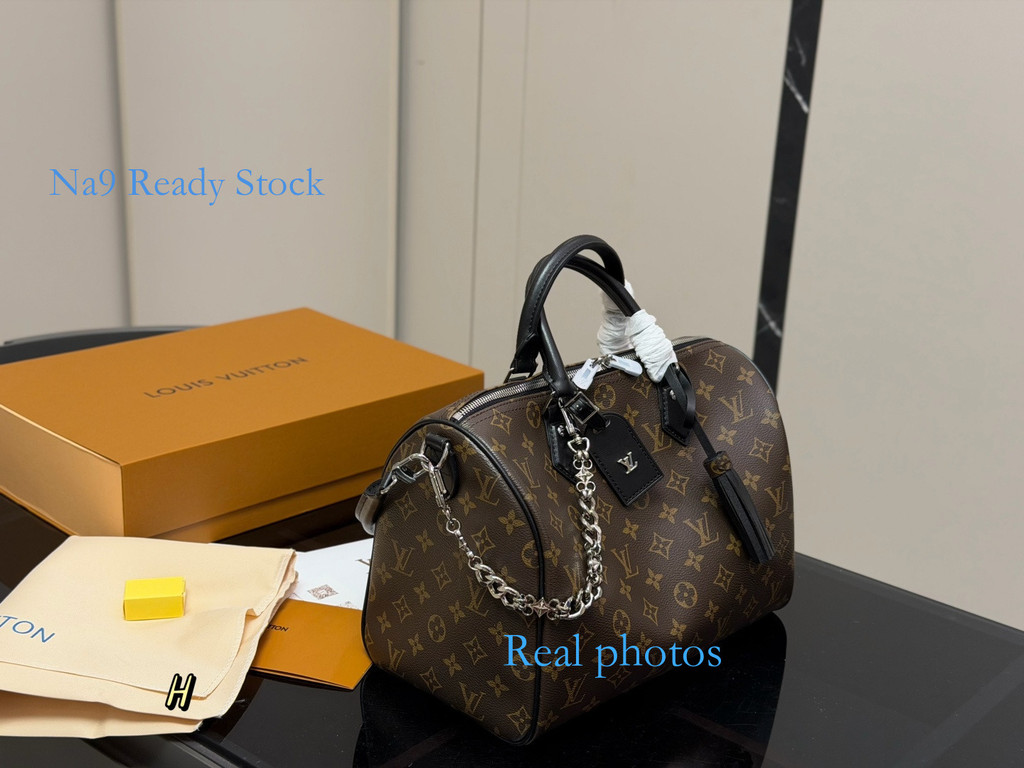 [na9 Ready Stock] พร้อมกล่องพับขนาด: 30 * 21cm Pillow Bag Daily Handbag Low-Key All-Match
