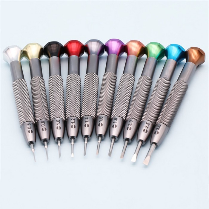 Watch Tool T-Shaped Anti-Slip Flat-Screwdriver Set Stainless Steel Screwdriver Set Watch Repair Wat