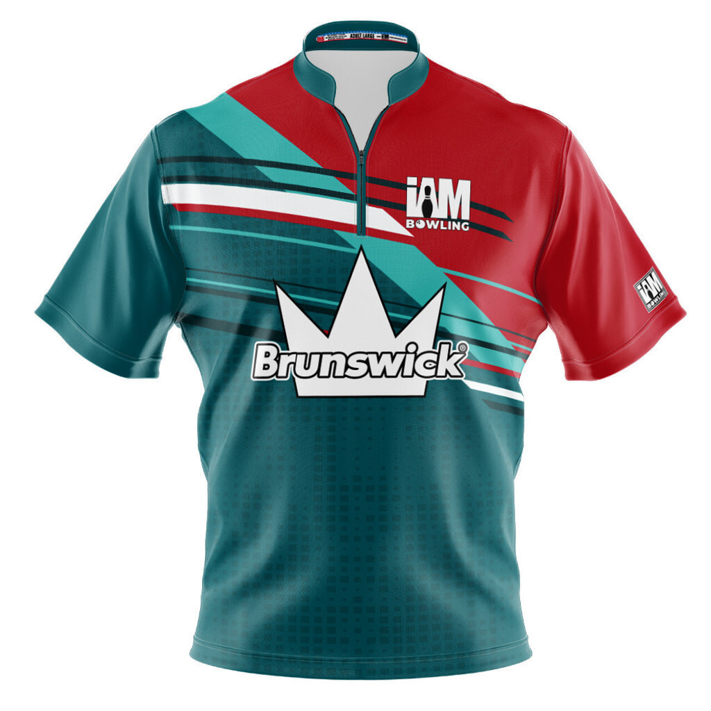 Brunswick DS Bowling Jersey - ออกแบบ 2109-BR Bowling jersey เสื้อโปโล