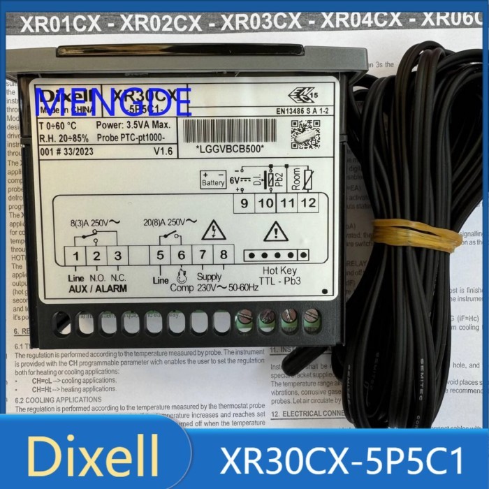 Dixell XR30CX XR30CX-5P5C1 Temperature Controller with Sensor Thermostat