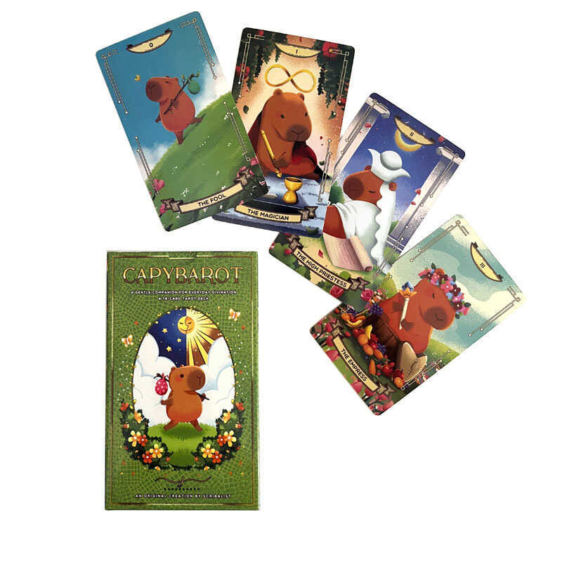 12X7cm Capybarot Tarot Capybarot Tarot Board Game ขายปลีก