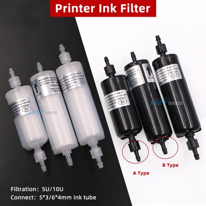 4PCs Eco Solvent Printer Long Ink Filter 5 Microns for Infiniti Phaeton Witcolor Inkjet Printer Cap