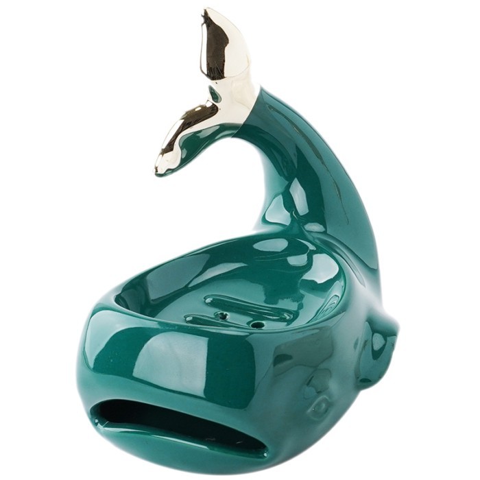 Whale Shaped Soap Case,Soap Box Drain Non-slip Ceramic Soap Holder Laundry Soap Dish Storage Plate