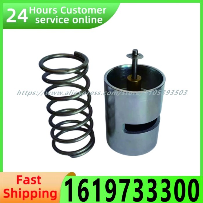 1619733300 AtlasCopco Air Compressor Thermostat Valve Kit Opening Temperature 40 Degree C