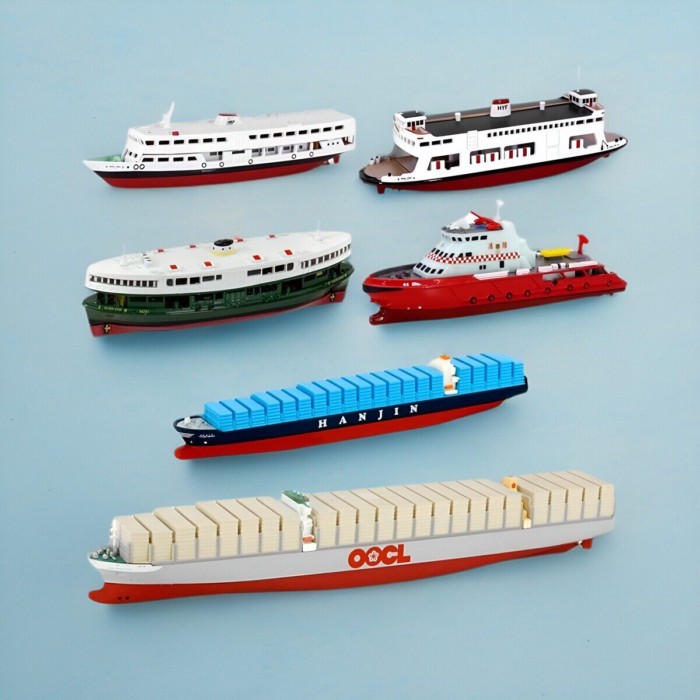 Weiying TINY คอนเทนเนอร์ TINY Ferry Elite Fire Ship Fire Wheels 41#天星小轮船塑胶+รุ่นโลหะผสม