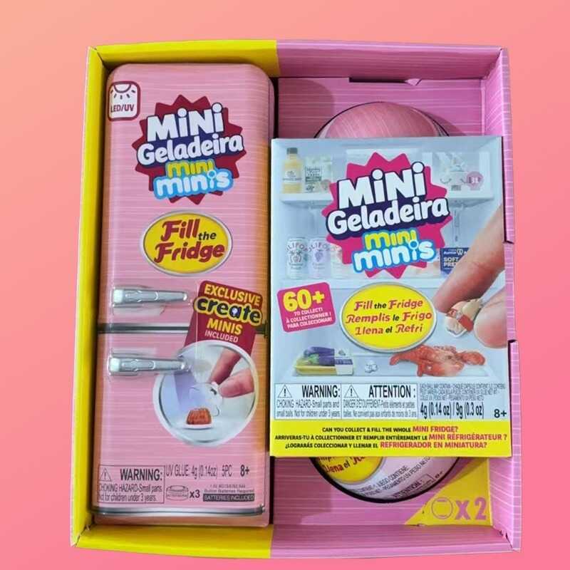 W Mini Refrigerator Toy Miniature Toy Mini Toy Play House Kitchen Toy Tide Play Blind Box
