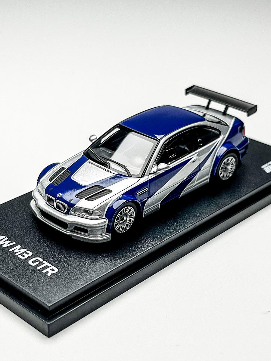 AR BOX 1: 64 BMW BMW M3 GTR โมเดลรถโลหะผสมความเร็วระดับพรีเมียม Out of Print Car Model