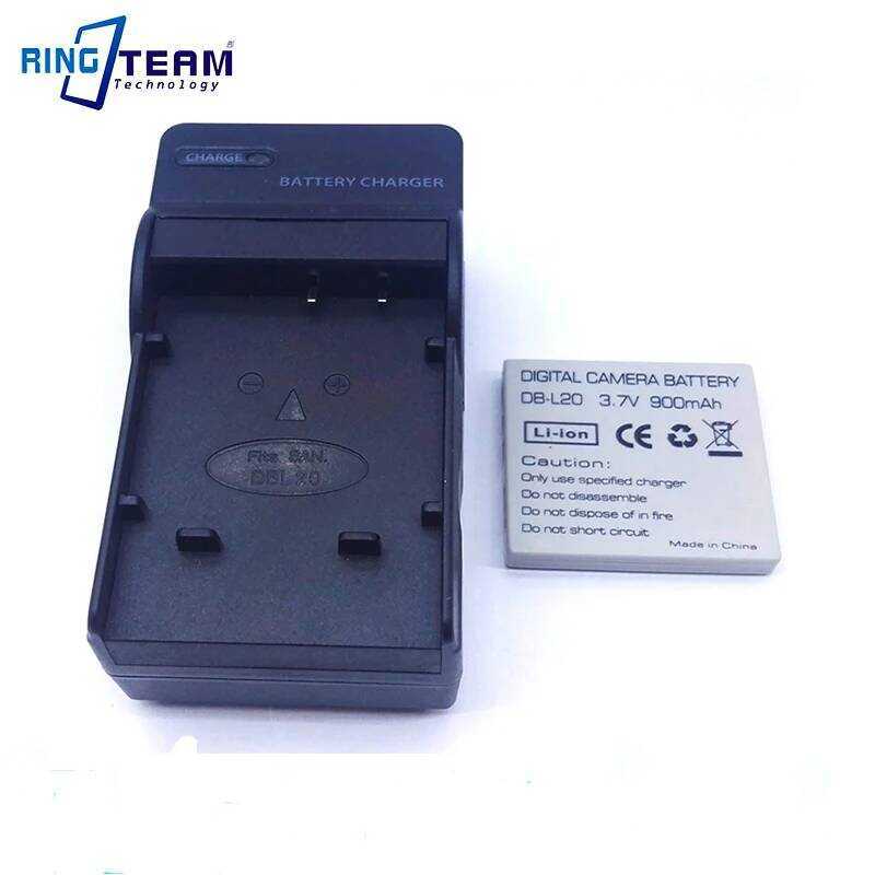 DB-L20 สําหรับกล้อง Sanyo Xacti CA65 E60 CG65 E6 CG6 แบตเตอรี่กล้อง + เครื่องชาร์จ