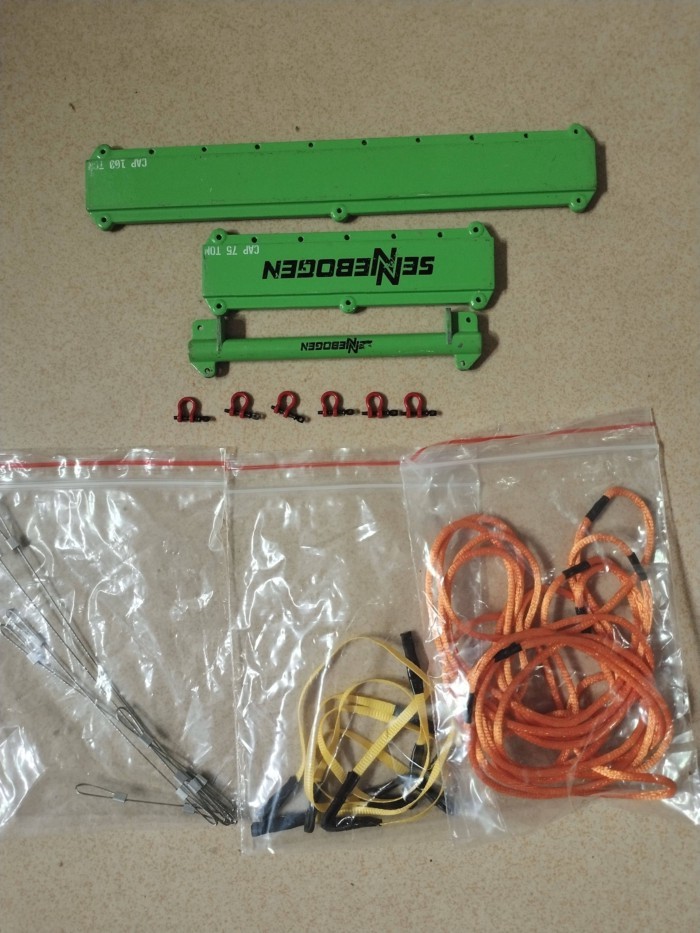 พร้อมสต็อก TEKNO.WSI 1: 50 Crane Model Balance Beam Sling Alloy Model