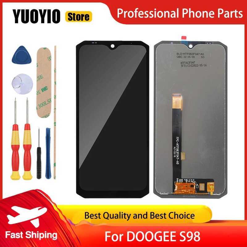 หน้าจอ LCD และหน้าจอสัมผัส DOOGEE S98 S98 Pro ของแท้ ชุดเปลี่ยนหน้าจอ DOOGEE S99 พร้อมเครื่องมือ