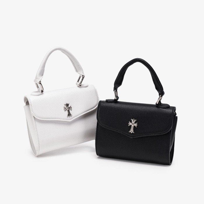Chrome Hearts Kenchouboutique Chrome Hearts Scout Flower Cross Bag กระเป๋าสะพายไหล่ Messenger กระเป๋