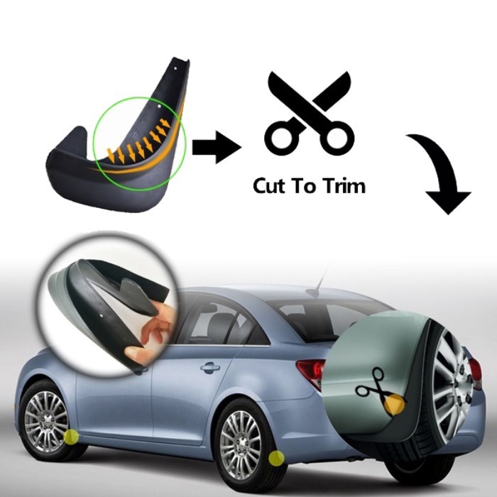 A92Q-Car Mud Flaps Splash Guards Mudguard For-BMW 3 5 7 Series E30 E46 E90 E91 E92 E93 E60 F10 F11
