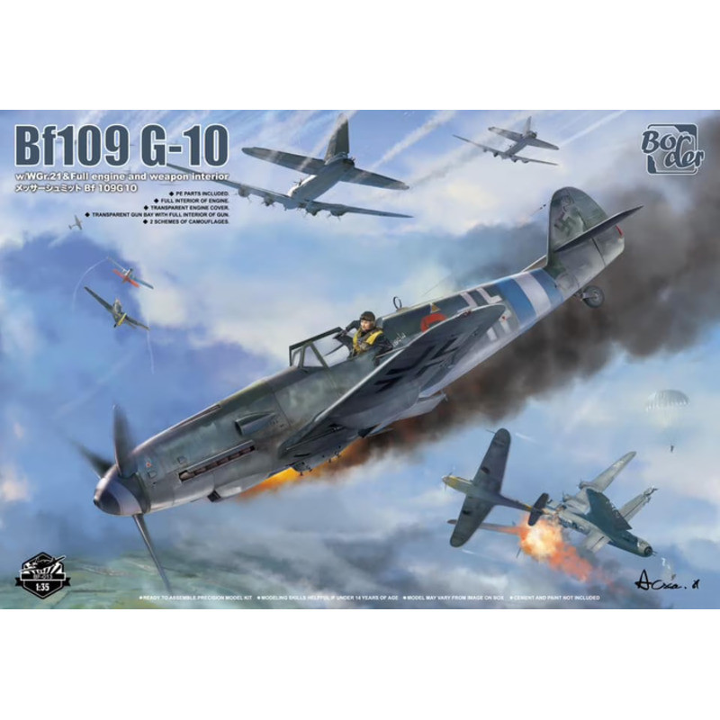 Border Model BF-013 Bf109 G-10 w/WGr.21 & full engine and weapon interior 1/35 Static model kit