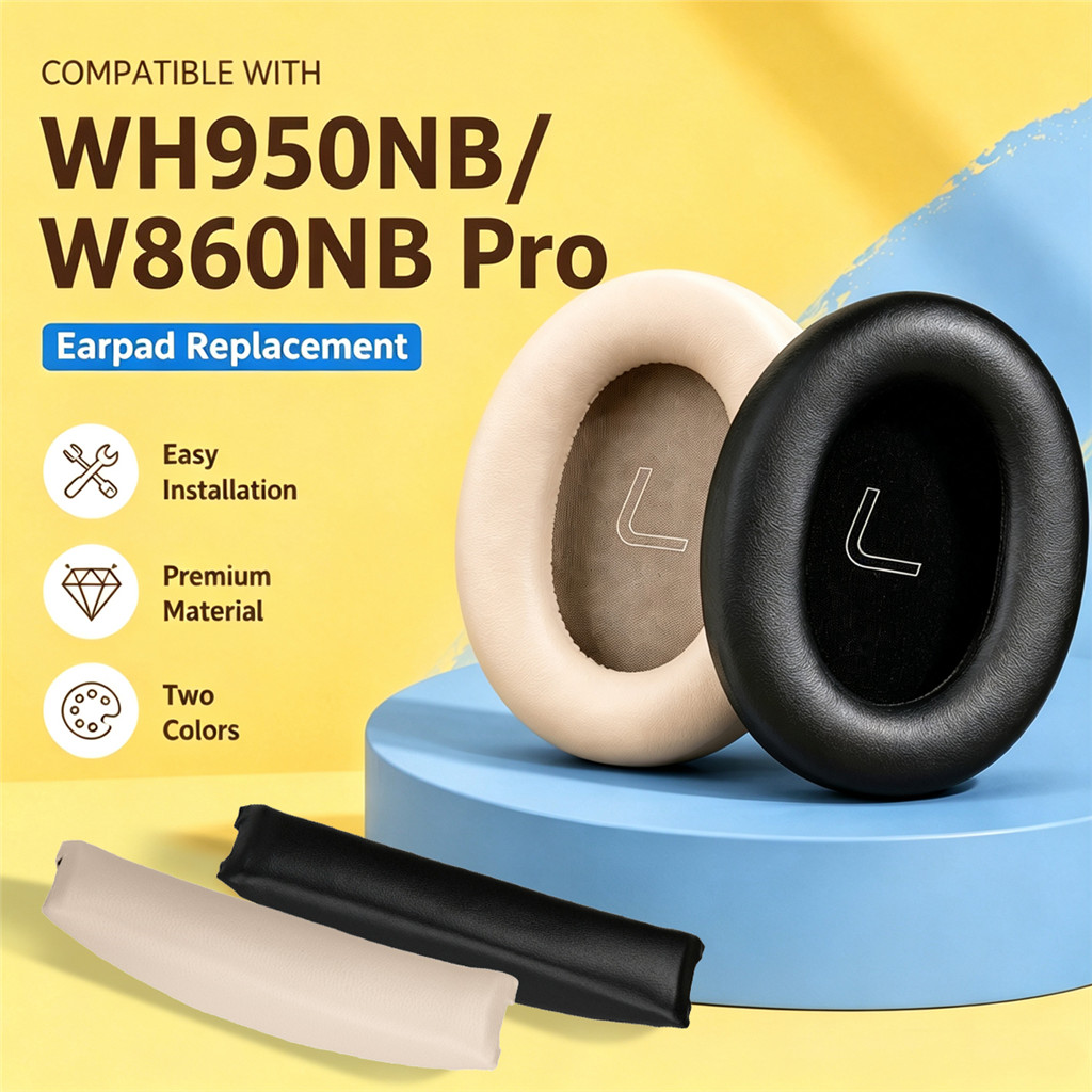 เหมาะสําหรับ Edifier WH950NB / W860NB Pro ฝาครอบฟองน้ําหูฟังแบบถอดเปลี่ยนได้, แผ่นรองหูฟัง