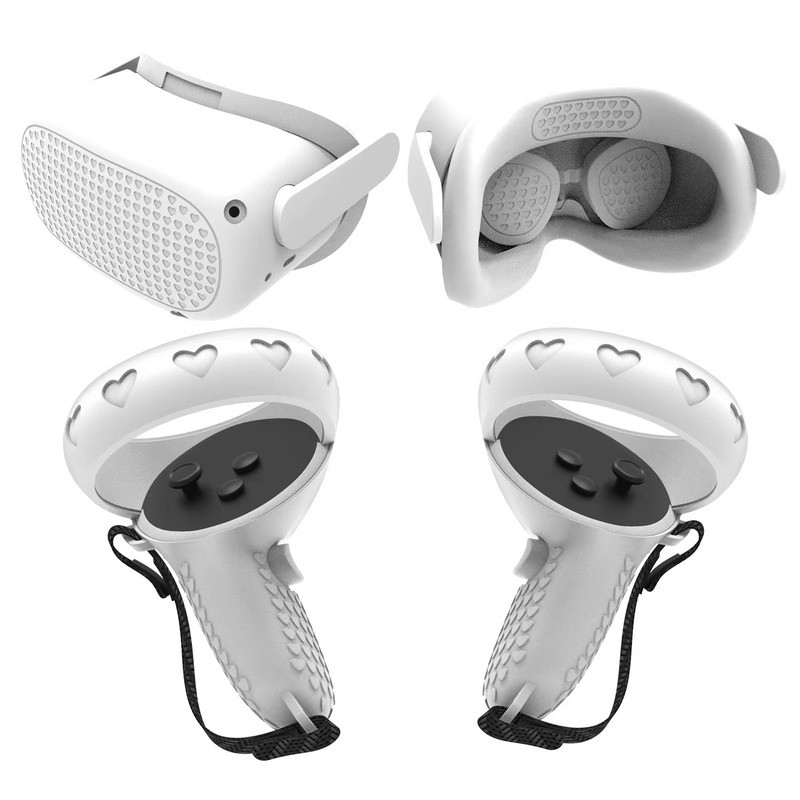 OCULUS QUEST 2 VR Head Wear Silicone Protective Case Face Mask Face Mask Handle Cover VR Accessory S