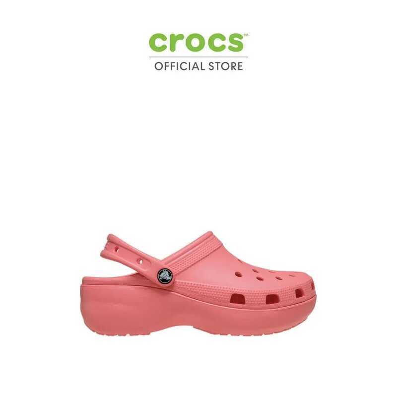 CROCS รองเท้าลำลองผู้หญิง CLASSIC PLATFORM CLOG รุ่น 206750-6Ui - GUAVA 2C8