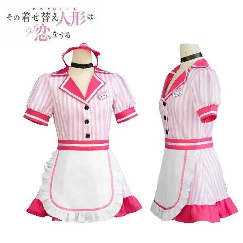 & My Dress-Up Darling Kitagawa Marin Cosplay Costume Sweet Waitress Maid Set