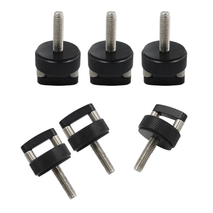 W/D Ring Thumb Screws Quick Removal Aluminum 6Pcs Hard Top Bolts Fastener For Jeep Wrangler JK JKU