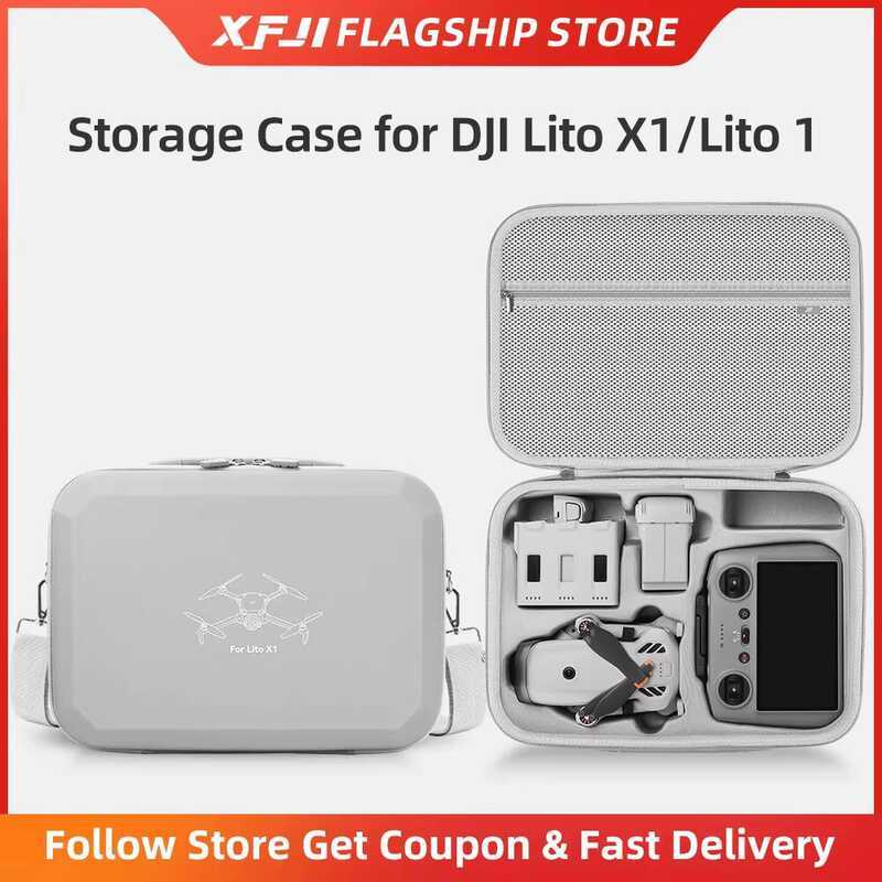 1 & X1 Portable Storage S Hard Shell Carrying Case Drone Accessories PU Leather Waterproof Shoulder