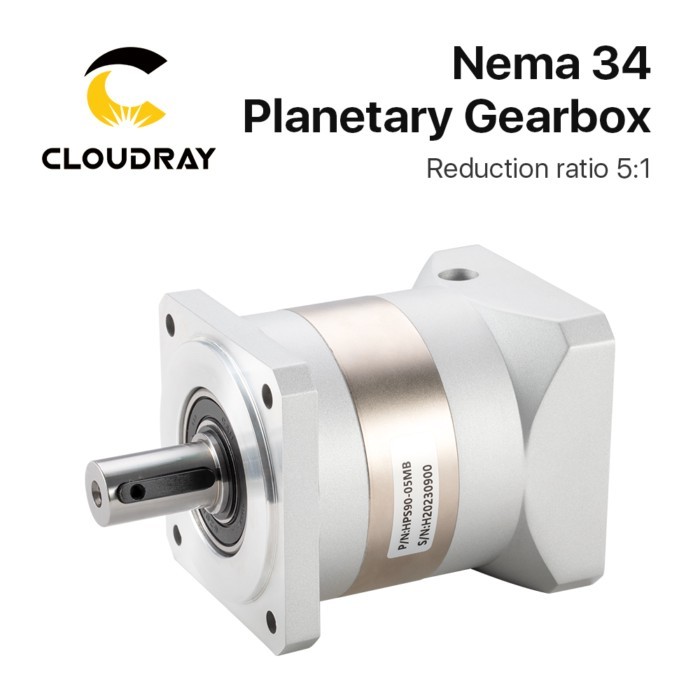 Cloudray Nema34 Ratio 5:1 Planetary Gearbox Motor Speed Reducer with 14mm Input for Nema34 Stepper