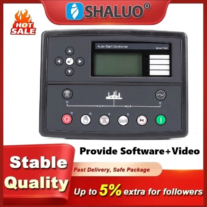 Copy DSE7320 Generator AMF Controller DSE 7320 Electric Automatic Remote Control Module LCD Display