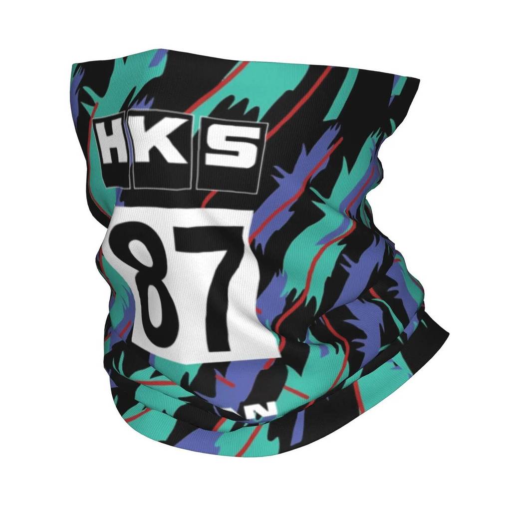ใหม่ HKS Retro รูปแบบฤดูหนาวแถบคาดศีรษะคออุ่นผู้หญิงผู้ชายสกีวิ่งหลอดผ้าพันคอ Face Bandana Gaiter
