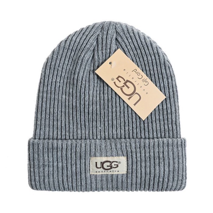 Ugg ฤดูใบไม้ร่วงฤดูหนาวหมวกขนสัตว์ผู้ชายผู้หญิง All-Match ถักหมวกเย็นคู่