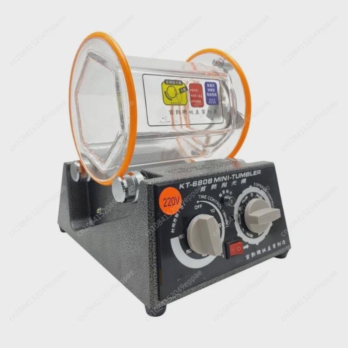 KT-2000/KT-6808 Roller Barrel Polishing Machine, Gold and Silver Jewelry, Jewelry Polishing, Cleani