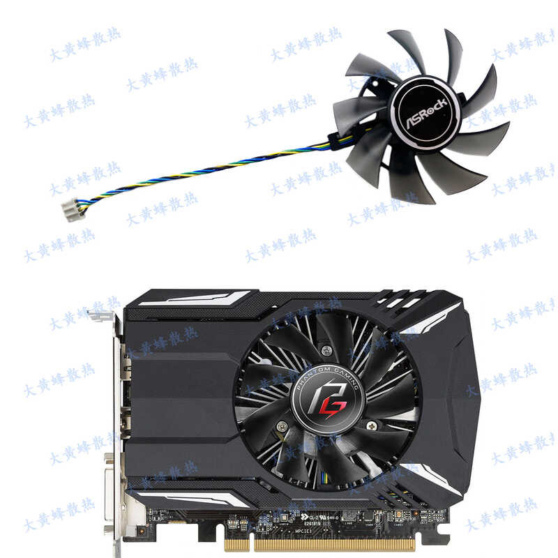 ASROCK/ASROCK RX550 560 Phantom Gaming กราฟิกการ์ดพัดลมระบายความร้อน