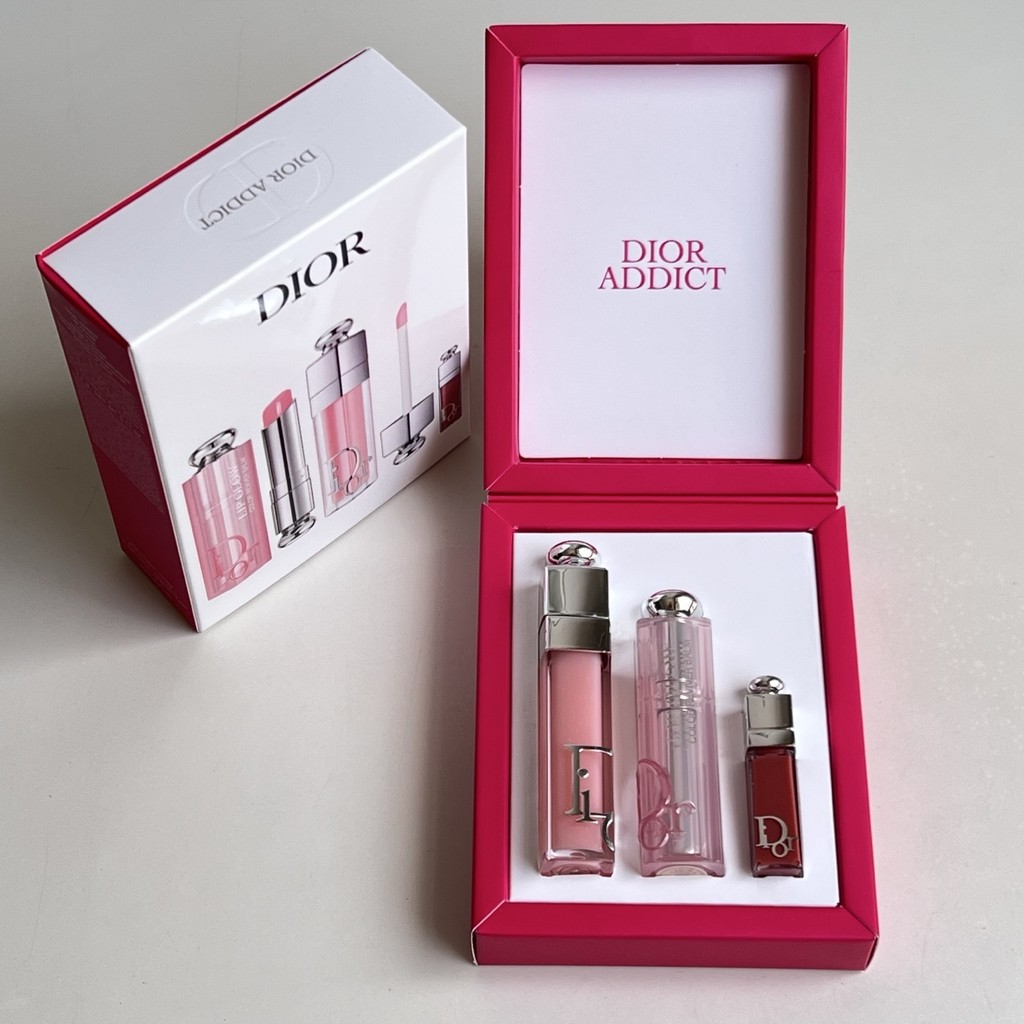[Shopee Special Selection] Special/65 Dior Lip Care Three-Piece Set Co-Branded Version Color Number: