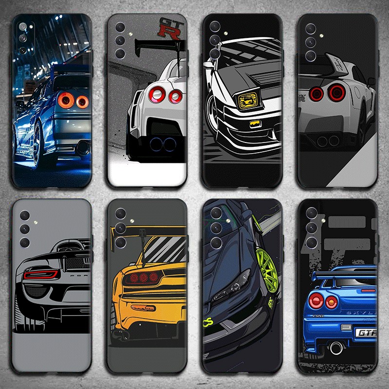 Gtr r34 skyline สําหรับ Samsung A03 Core M30 M30S M21 M31 M51 A52S ความเข้ากันได้ TPU เคสโทรศัพท์นุ่