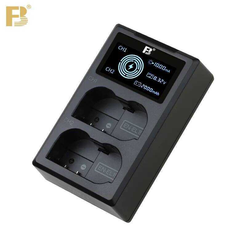 FB EN-EL15C EL15 แบตเตอรี่กล้อง Dl สล็อต LCD Charger สําหรับ Nikon Z8 Z7II Z6II Z7 Z6 Z5 Zf D7500 D7