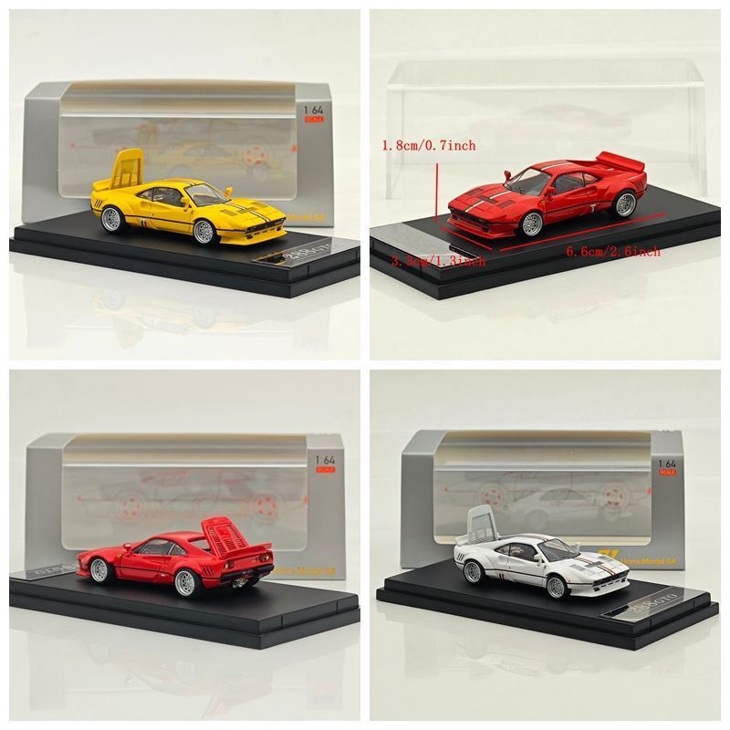 1/64 Hone Model Ferrari Horse Leap 288GTO เปิดฝาครอบจําลองรถรุ่นพร้อมสต็อก