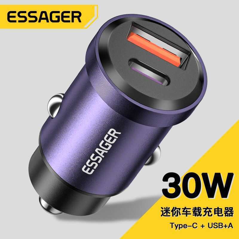 ES AG R Top Series 4 5 W/3 0 Mini Car Charger UB โทรศัพท์มือถือเครื่องใช้ไฟฟ้าในรถยนต์ P D+Q C. ด่วน