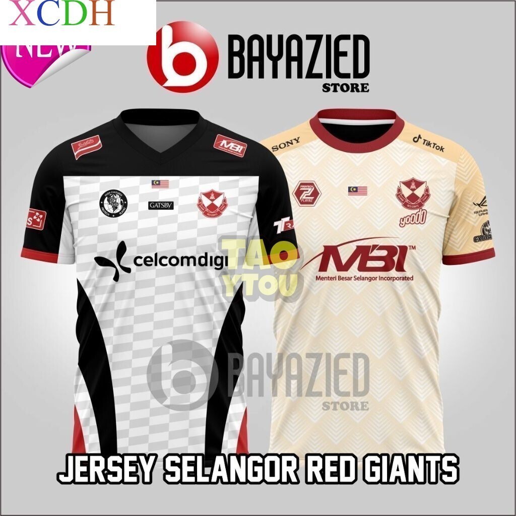 [หมายเลขชื่อที่กําหนดเองฟรี] 2025 เสื้อดีไซน์ใหม่ Selangor Red Giants Team Jersey Malaysia SRG ลําลอ
