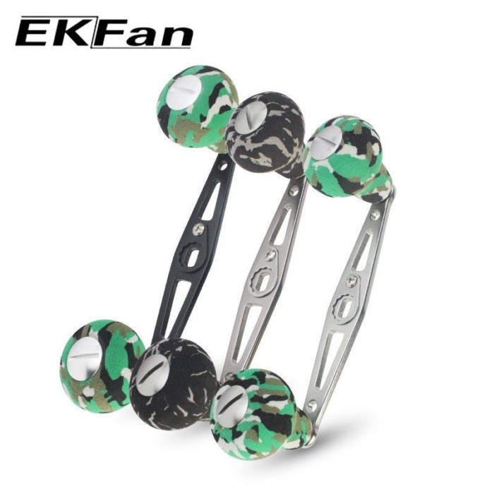 EKfan Luya ดัดแปลงรอกตกปลา Rocker อลูมิเนียม Rocker Arm EVA Grip Pill 8*5 DIY ล้อหยดน้ําเหมาะสําหรับ