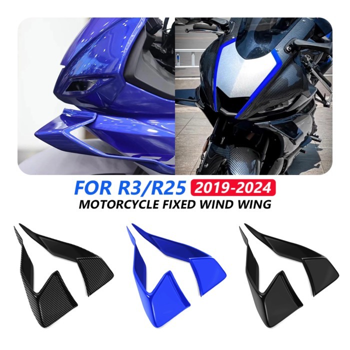 R3 R25 Aerodynamic Front Spoiler For YAMAHA YZF-R3 YZFR3 2019-2025 YZF-R25 YZFR25 Motorcycle Downfo