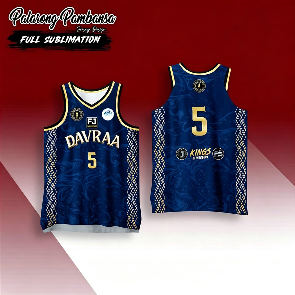 DAVRAA Davao Eagles Palamro Tu Agsur Full Sublimation Jersey ปรับแต่งนามสกุลและหมายเลข Breathable บา